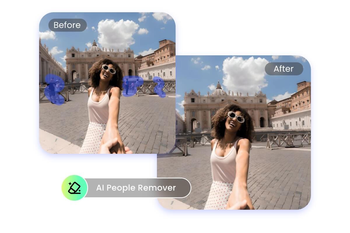 Remove objects from photo online for free with Fotor's AI object remover